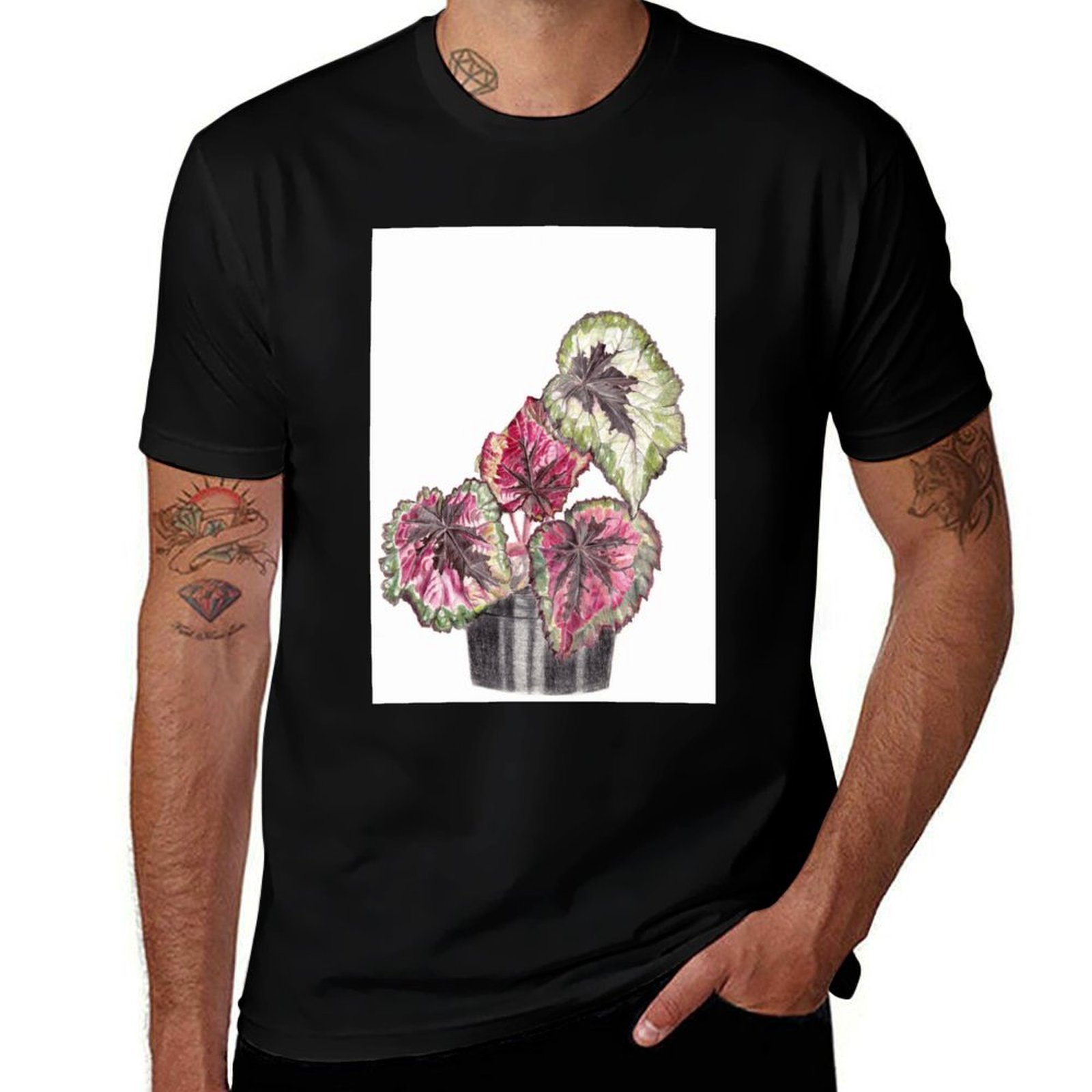Begonia Rex - T-shirt Begonia Rex confortable et extensible